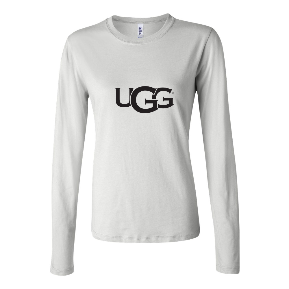 Women's UGG Logo 1536x853 Long Sleeve T-Shirt - White