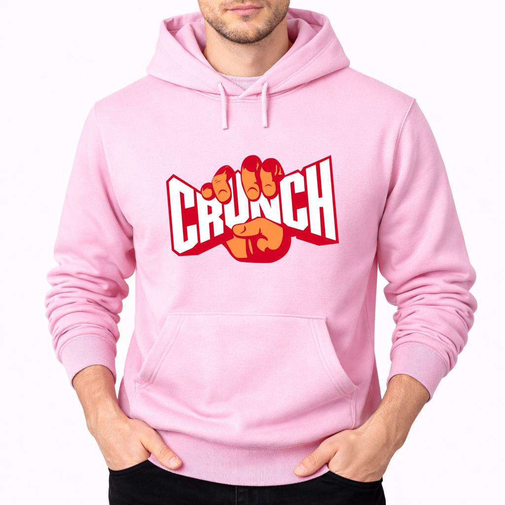 Men's Crunch Fitness Pullover Hoodie - Pink