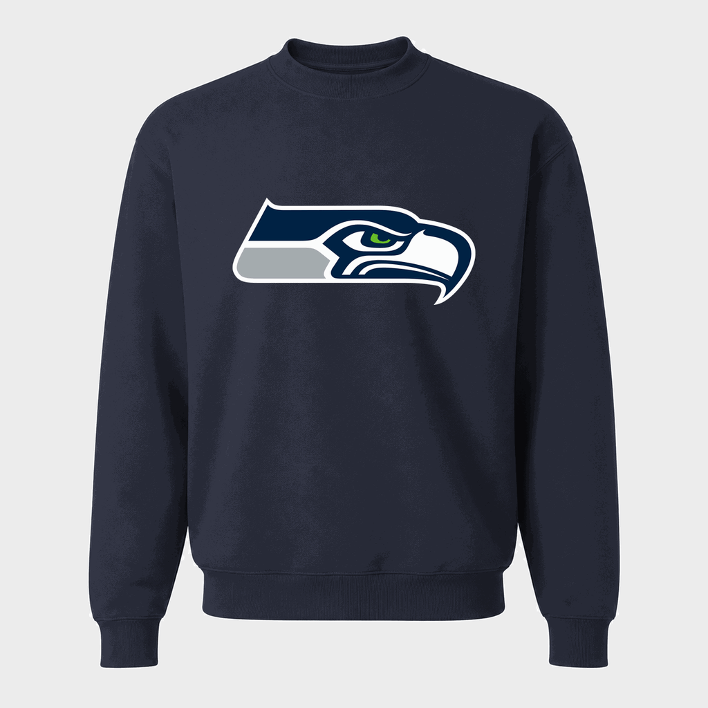 Men's Seattle Seahawks Crewneck Sweatshirt - Navy