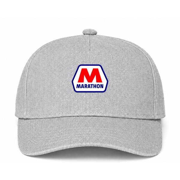 Marathon Logo Gray Dad Baseball Cap Hat
