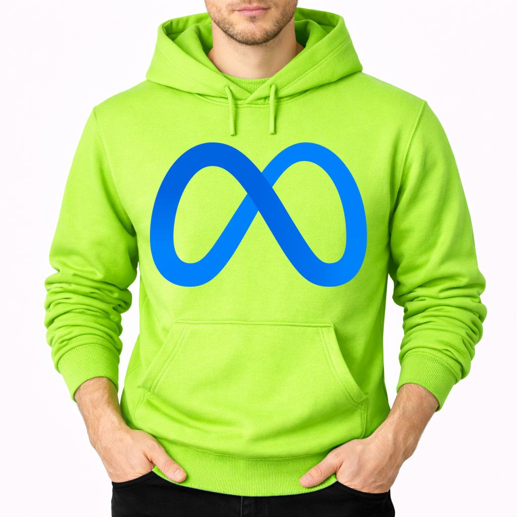 Men's Meta Pullover Hoodie - Lime green