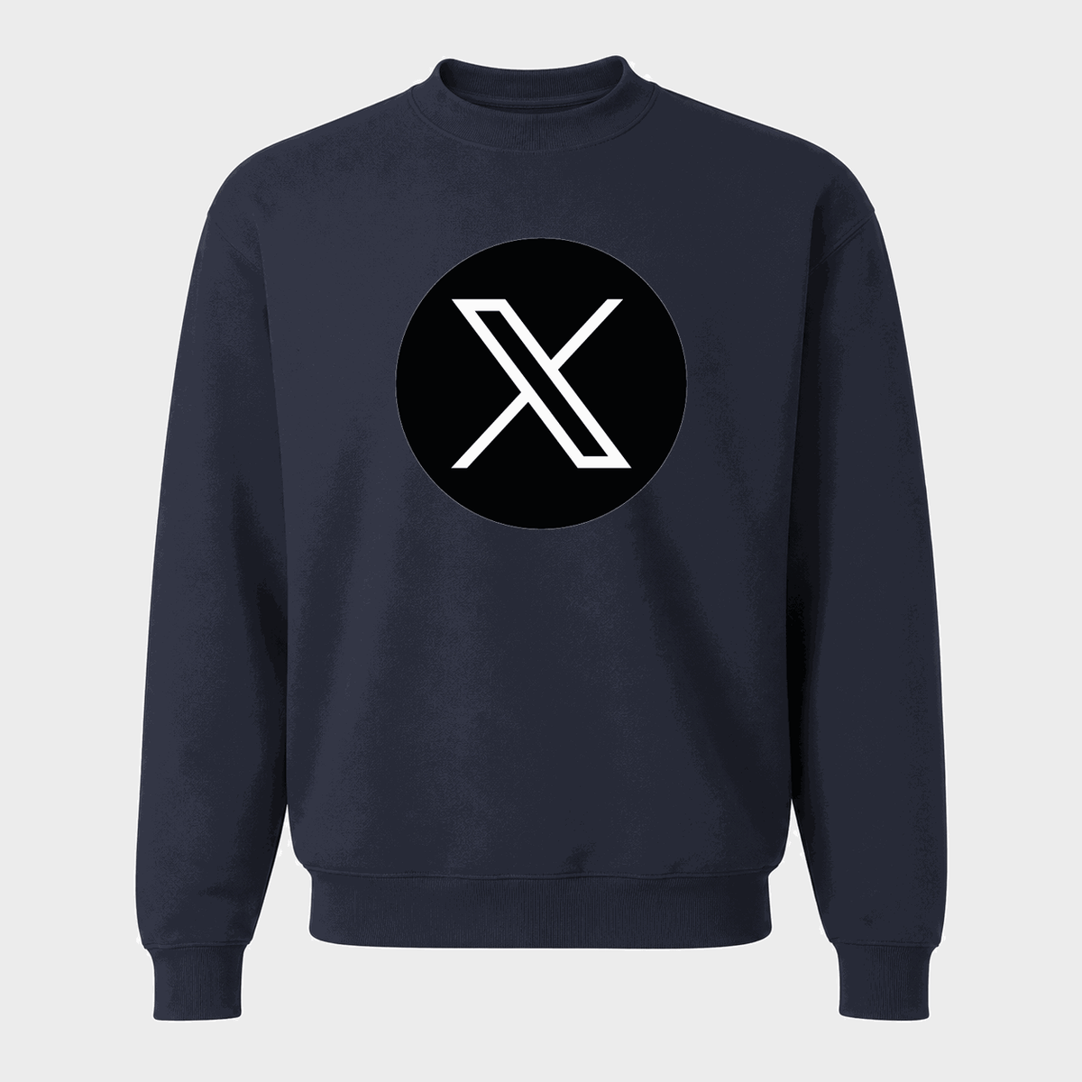 Men's X (Twitter) Crewneck Sweatshirt - Navy