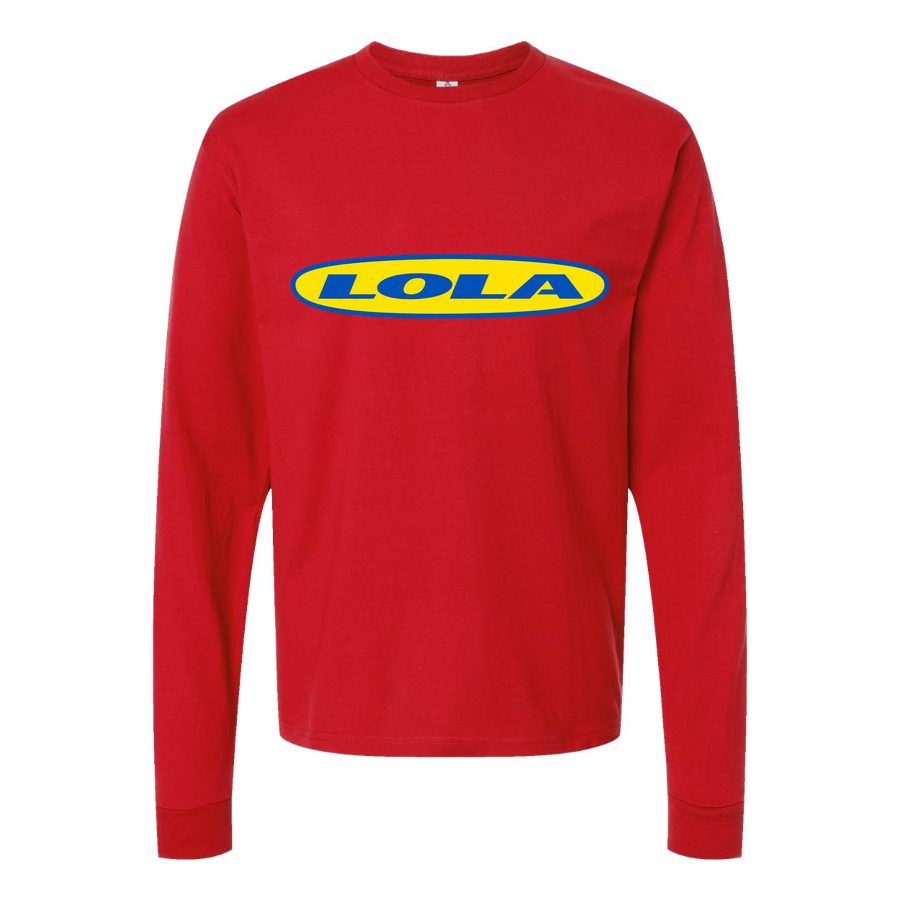 Men's Lola Long sleeves Cotton Blend T-Shirt - Red