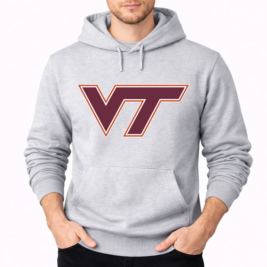 Men's Virginia Tech Hokies Pullover Hoodie - Gray