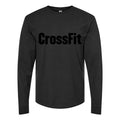 Men's CrossFit-Logo-1536x864 Long sleeves Cotton Blend T-Shirt - Black