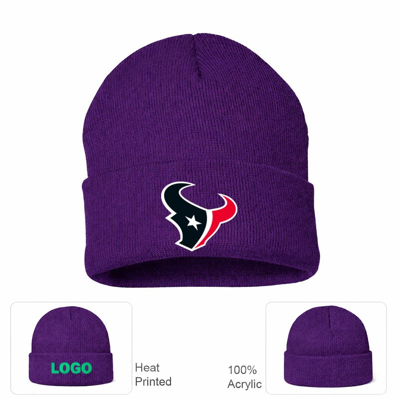 Houston Texans Purple Beanie Hat