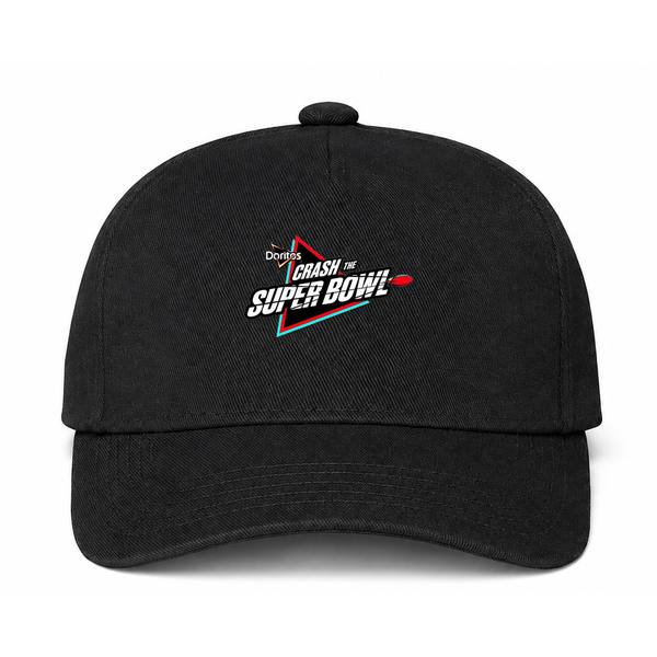 Crash the Super Bowl Logo Black Dad Baseball Cap Hat
