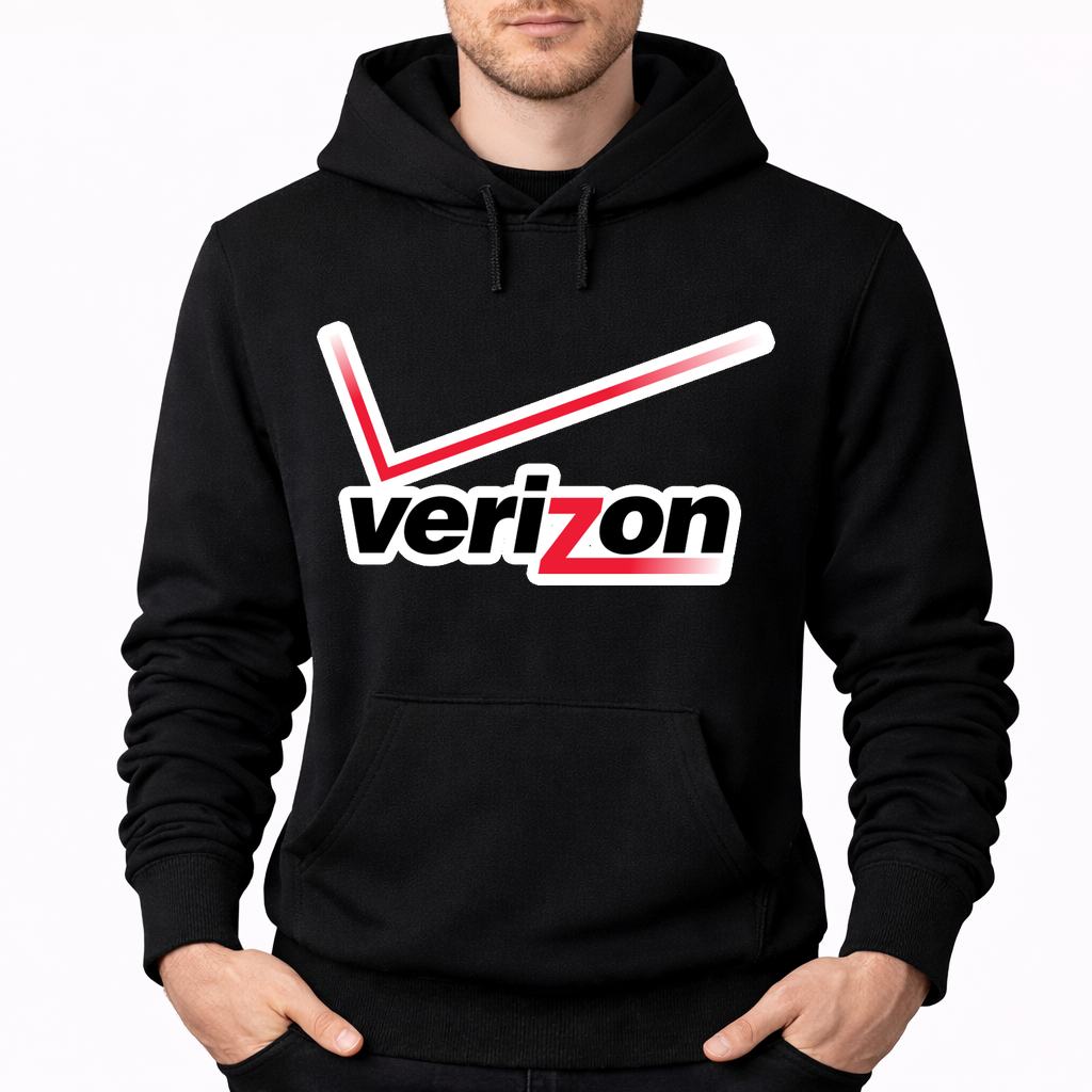 Men's Verizon Wireless Pullover Hoodie - Black
