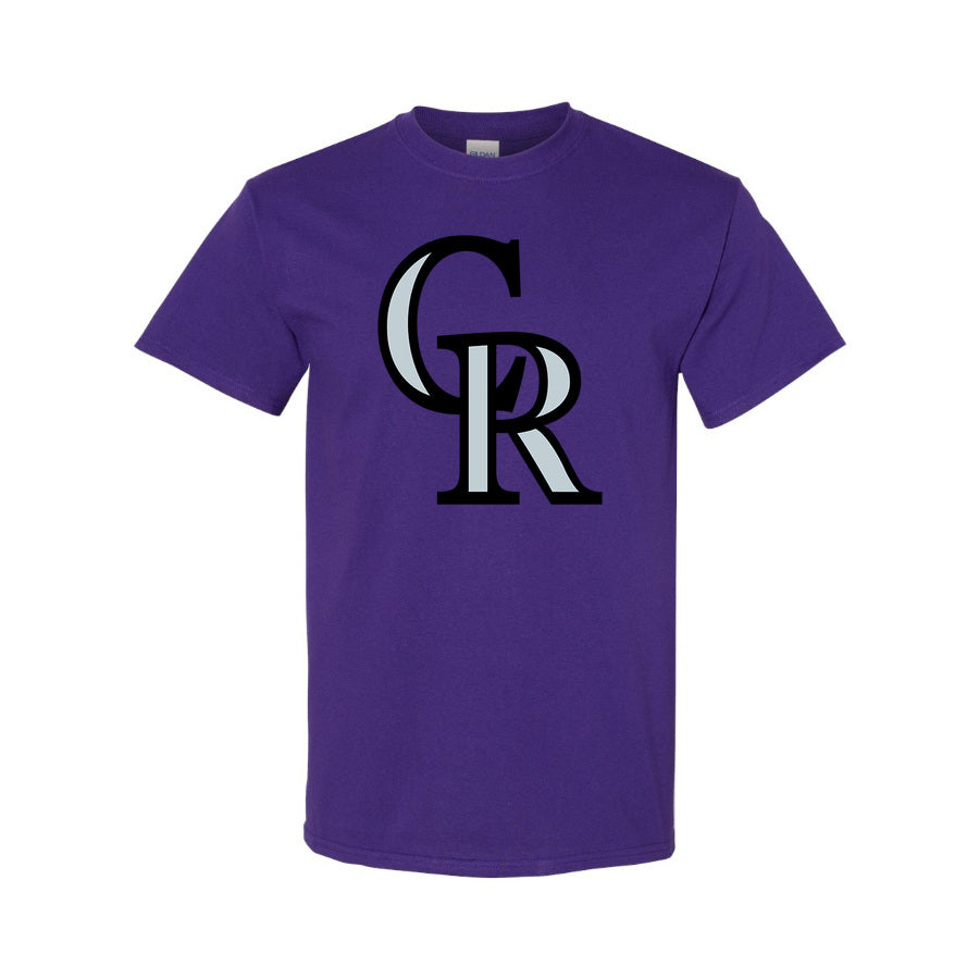 Men's Colorado Rockies Cotton T-Shirt - Purple