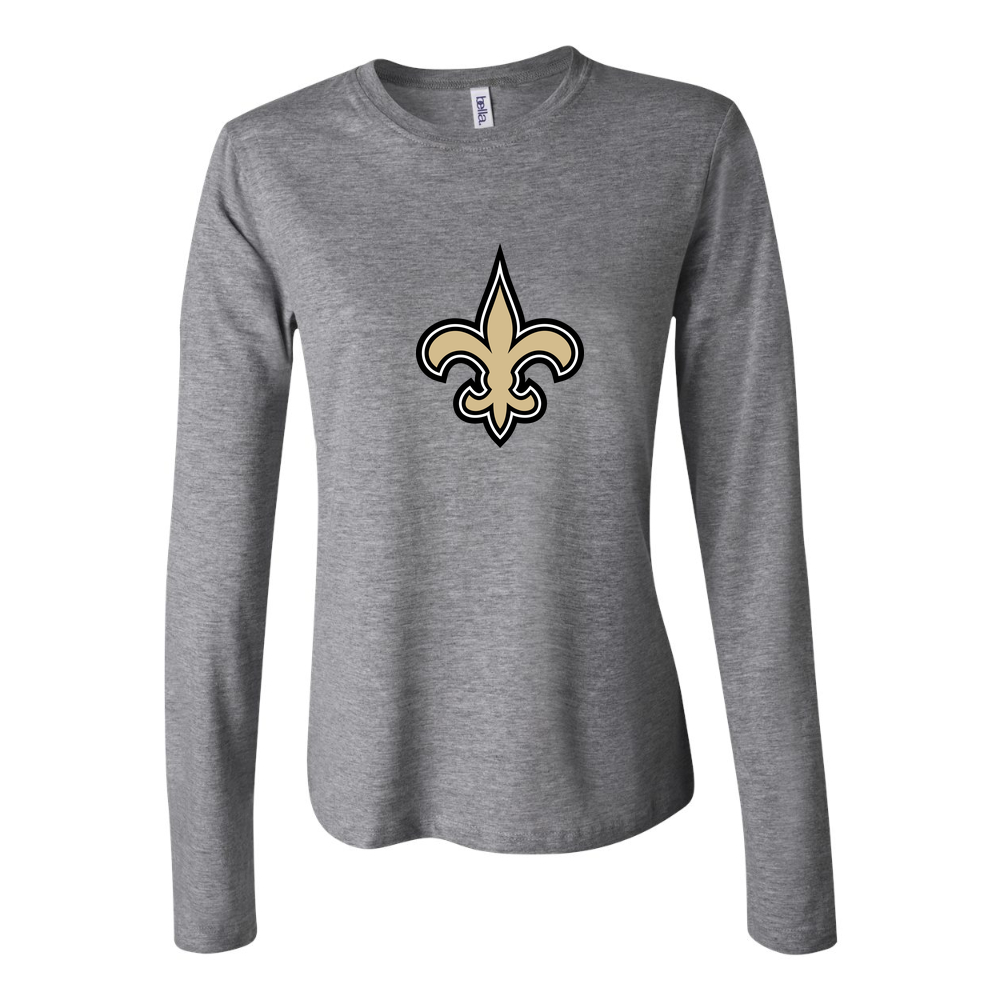 Women's New Orleans Saints Long Sleeve T-Shirt - Gray