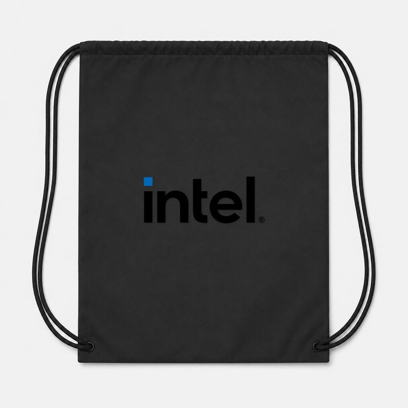 Intel Min Drawstring Bag - Black