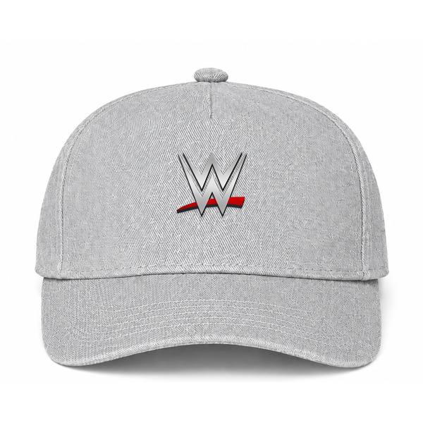 WWE Wrestling Logo Gray Dad Baseball Cap Hat