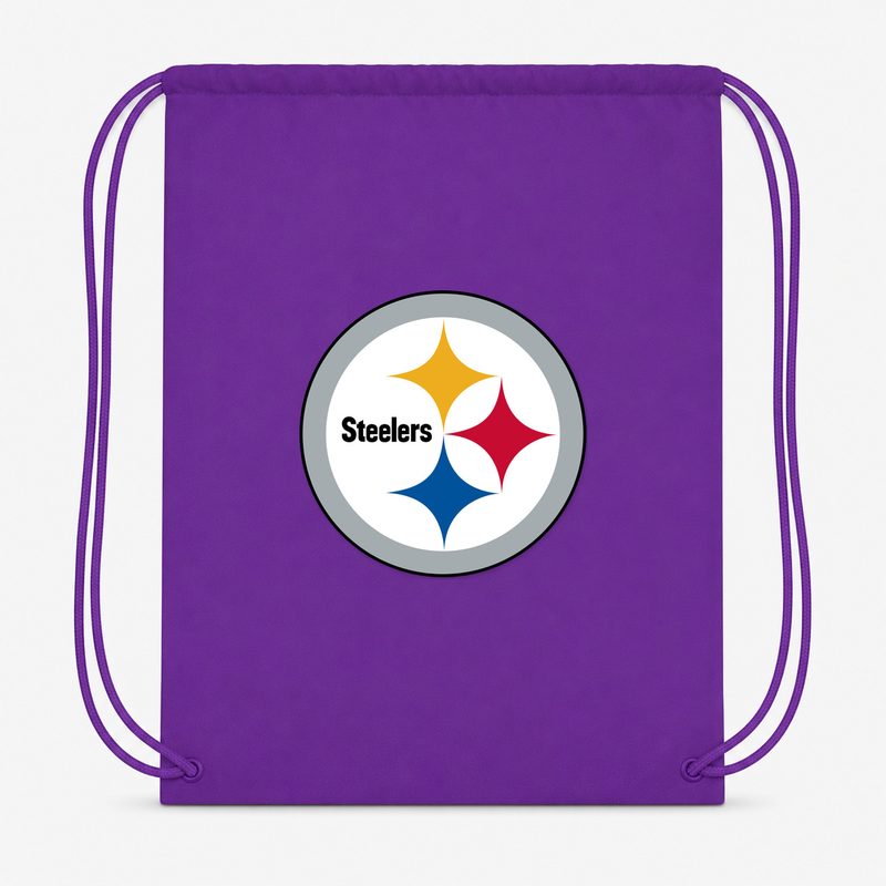 Pittsburgh Steelers Drawstring Bag - Purple