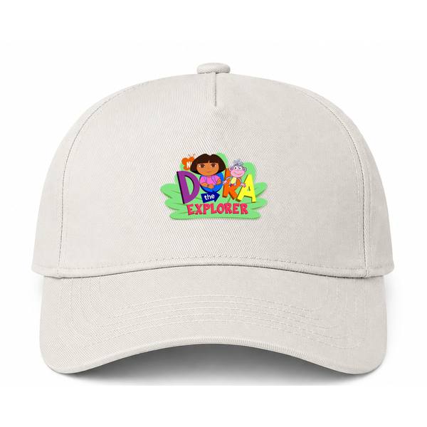 Dora the Explorer Logo Beige Dad Baseball Cap Hat