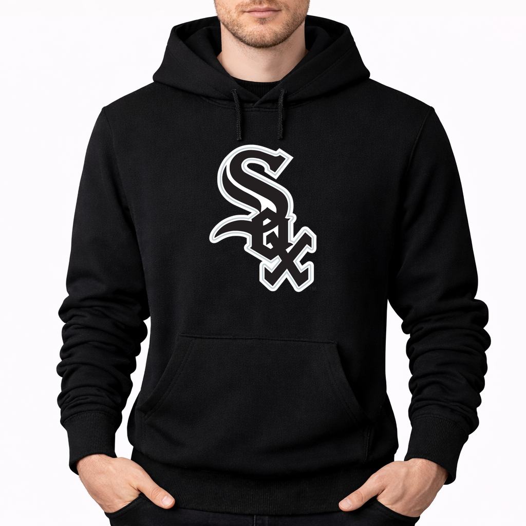 Men's Chicago White Sox Pullover Hoodie - Black