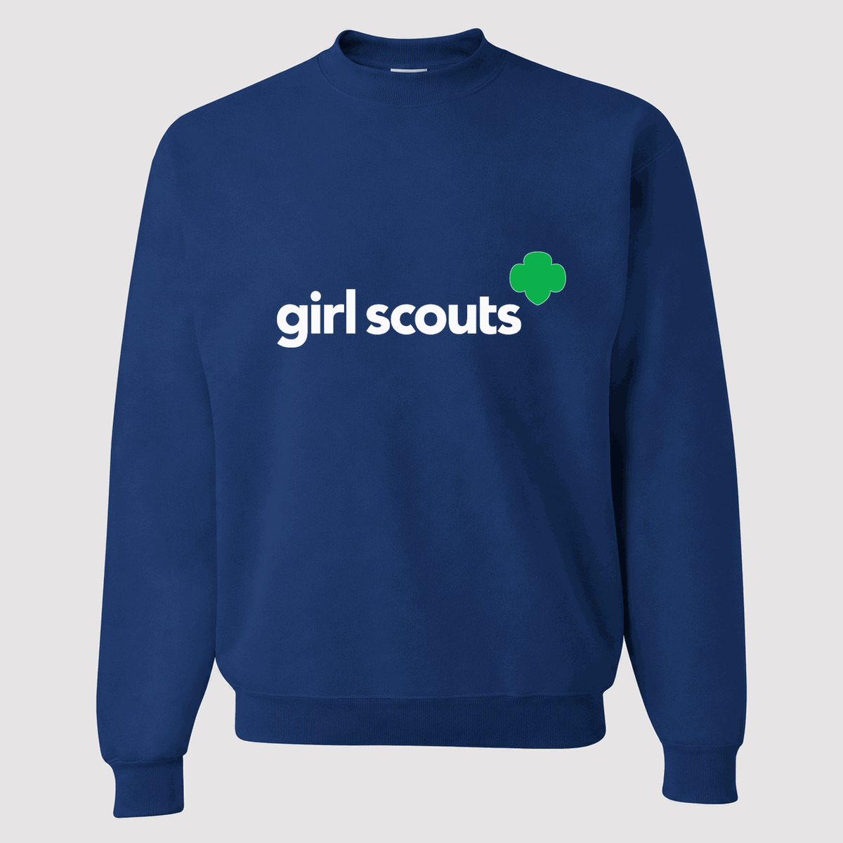 Men's Girl Scouts White Logo Crewneck Sweatshirt - Blue