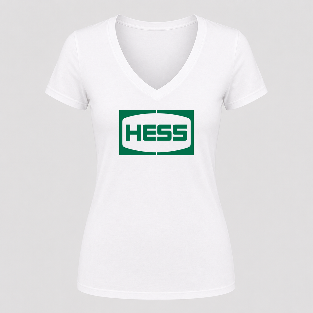 Women's Hess V Neck T-Shirt in white