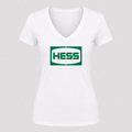 Women's Hess V Neck T-Shirt in white