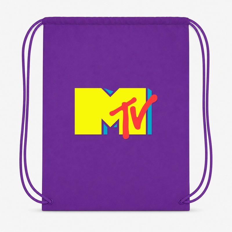 Mtv Drawstring Bag - Purple