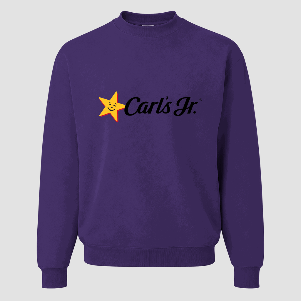 Men's Carl's Jr. Crewneck Sweatshirt - Purple