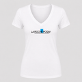 Women's La Roche-Posay V Neck T-Shirt in white