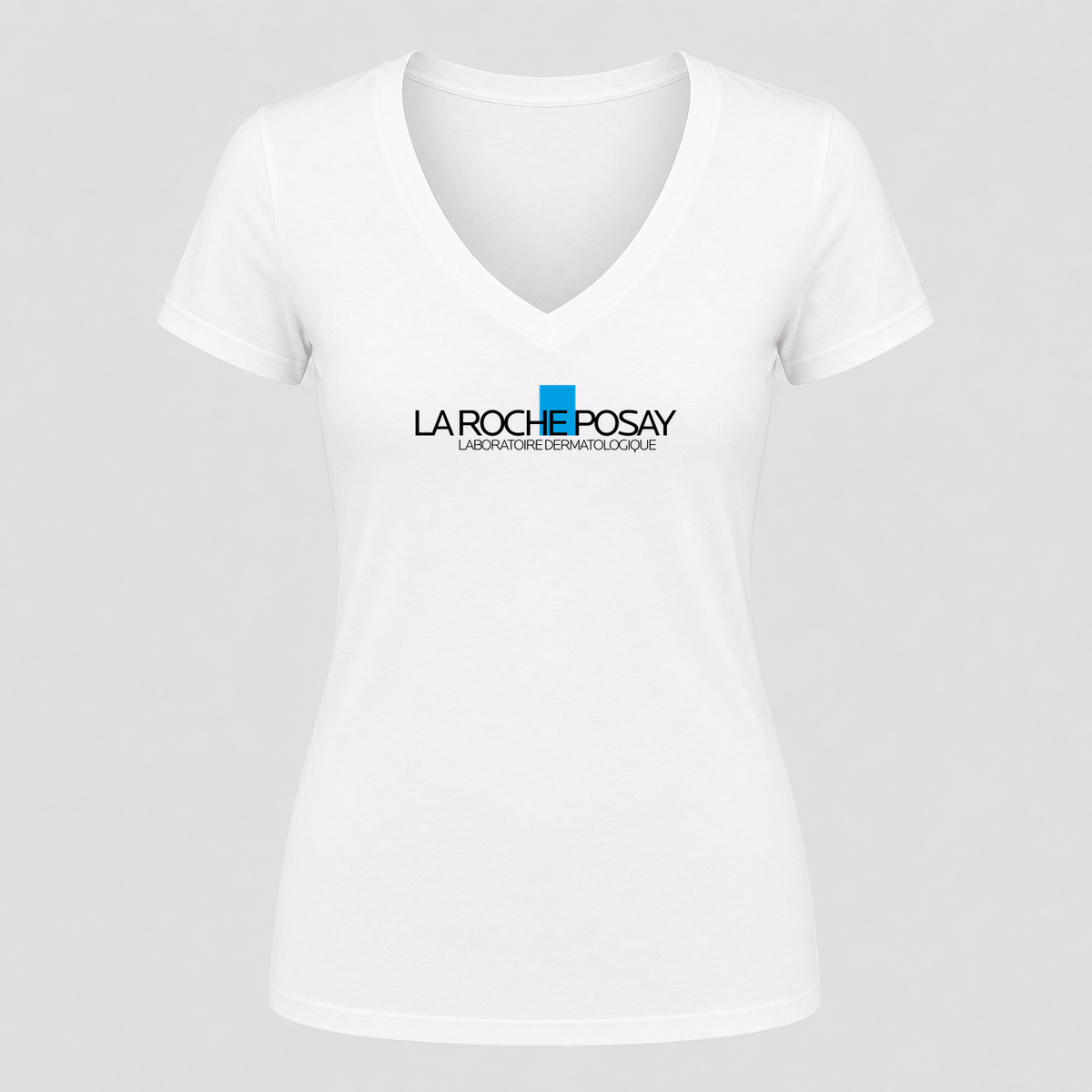 Women's La Roche-Posay V Neck T-Shirt in white