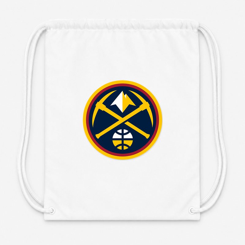 Denver Nuggets Drawstring Bag - White