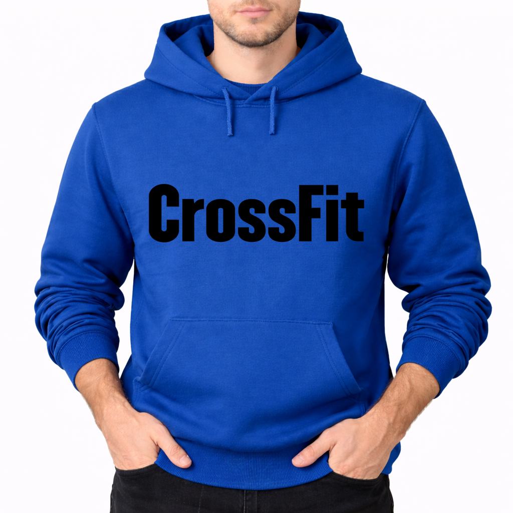 Men's Crossfit Pullover Hoodie - Blue
