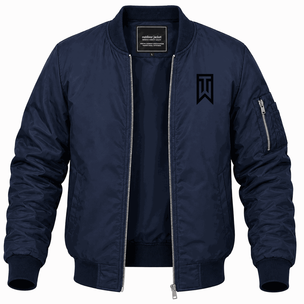 Men's Tiger Woods Lightweight Bomber Jacket - Navy