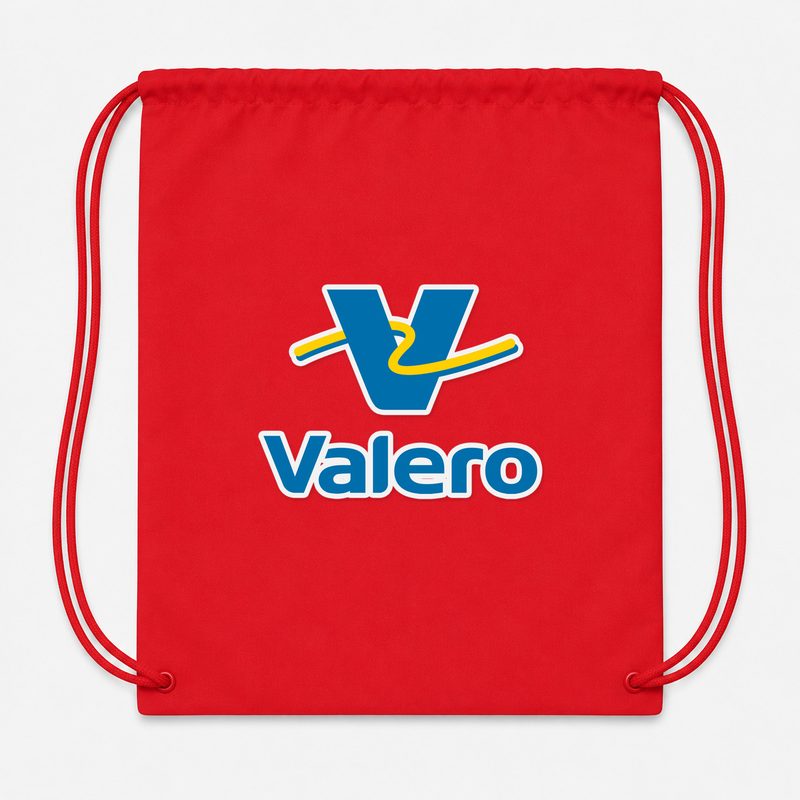 Valero Gas Station Drawstring Bag - Red