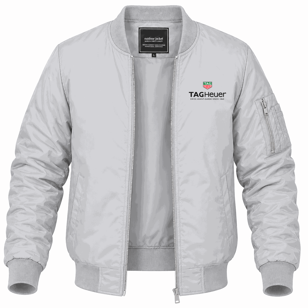 Men's TAG Heuer Lightweight Bomber Jacket - Gray