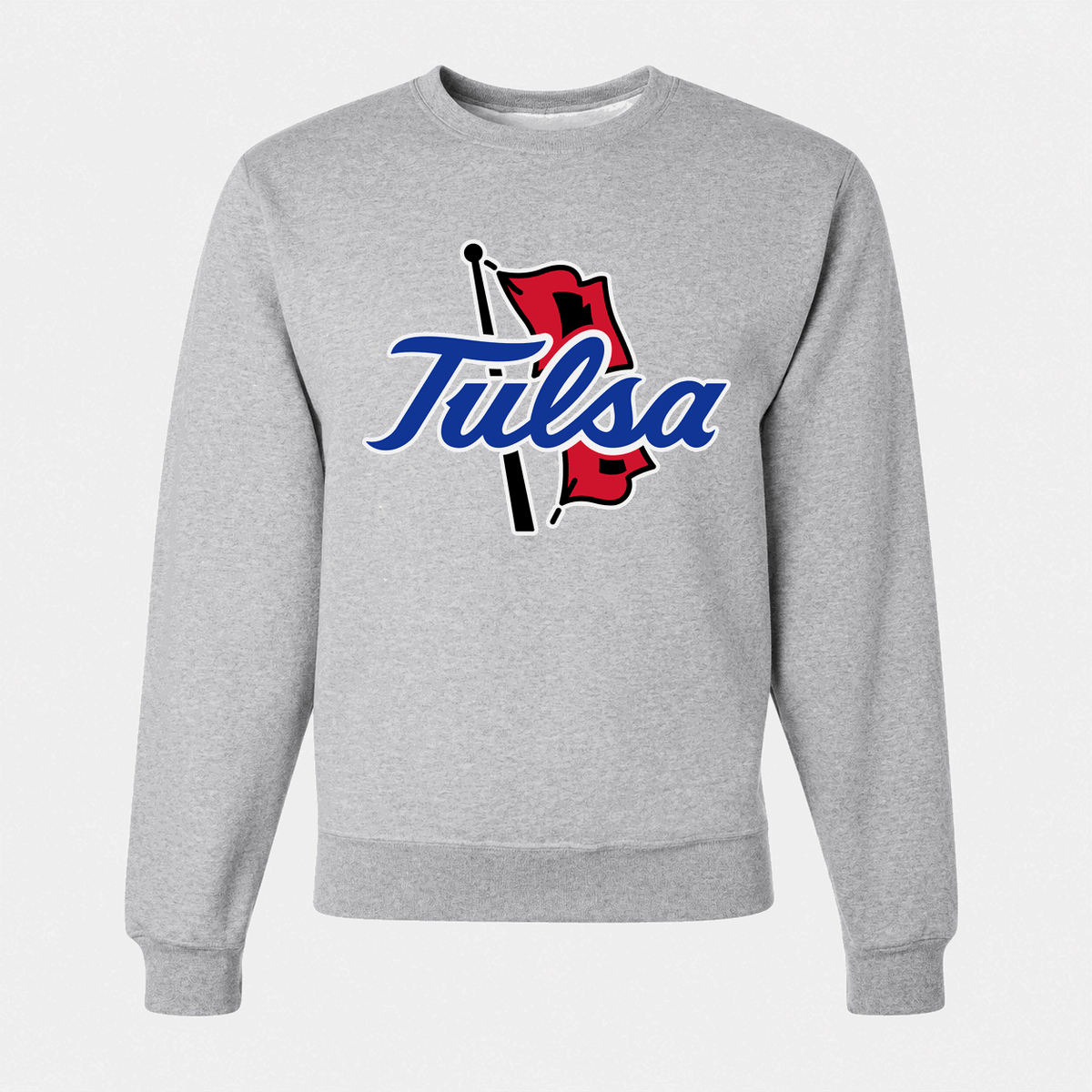 Men's Tulsa Golden Hurricane Crewneck Sweatshirt - Gray