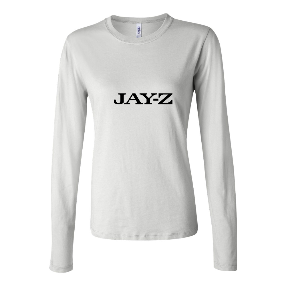 Women's Jay Z Logo 1 Long Sleeve T-Shirt - White