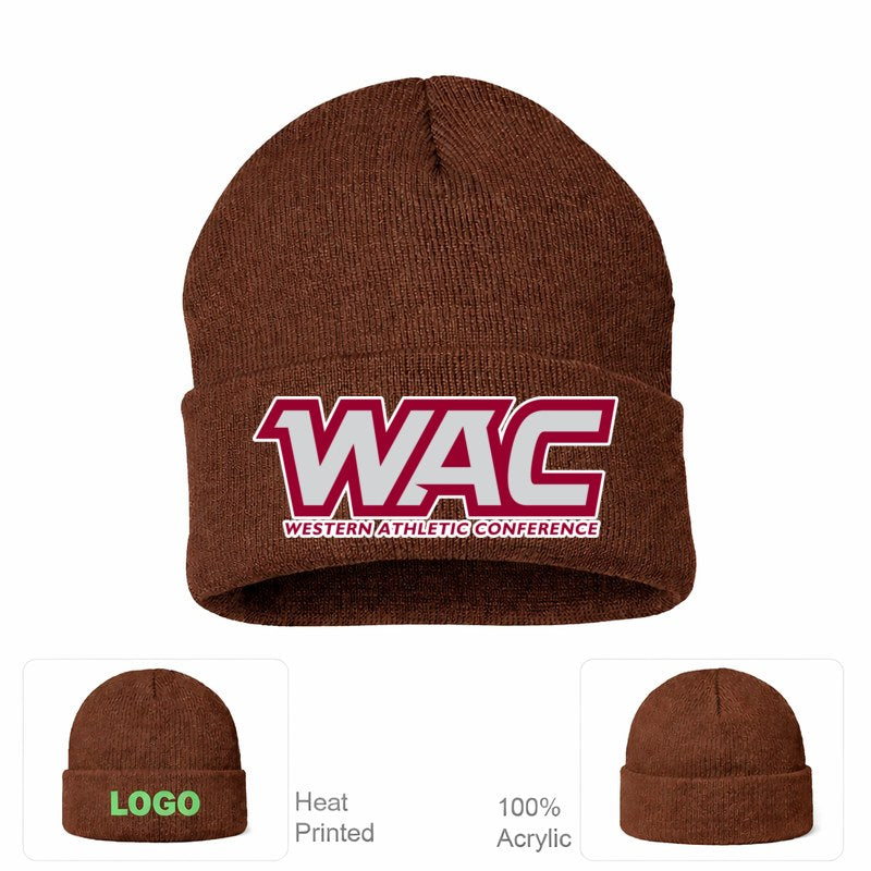 Western Athletic Conference Brown Beanie Hat