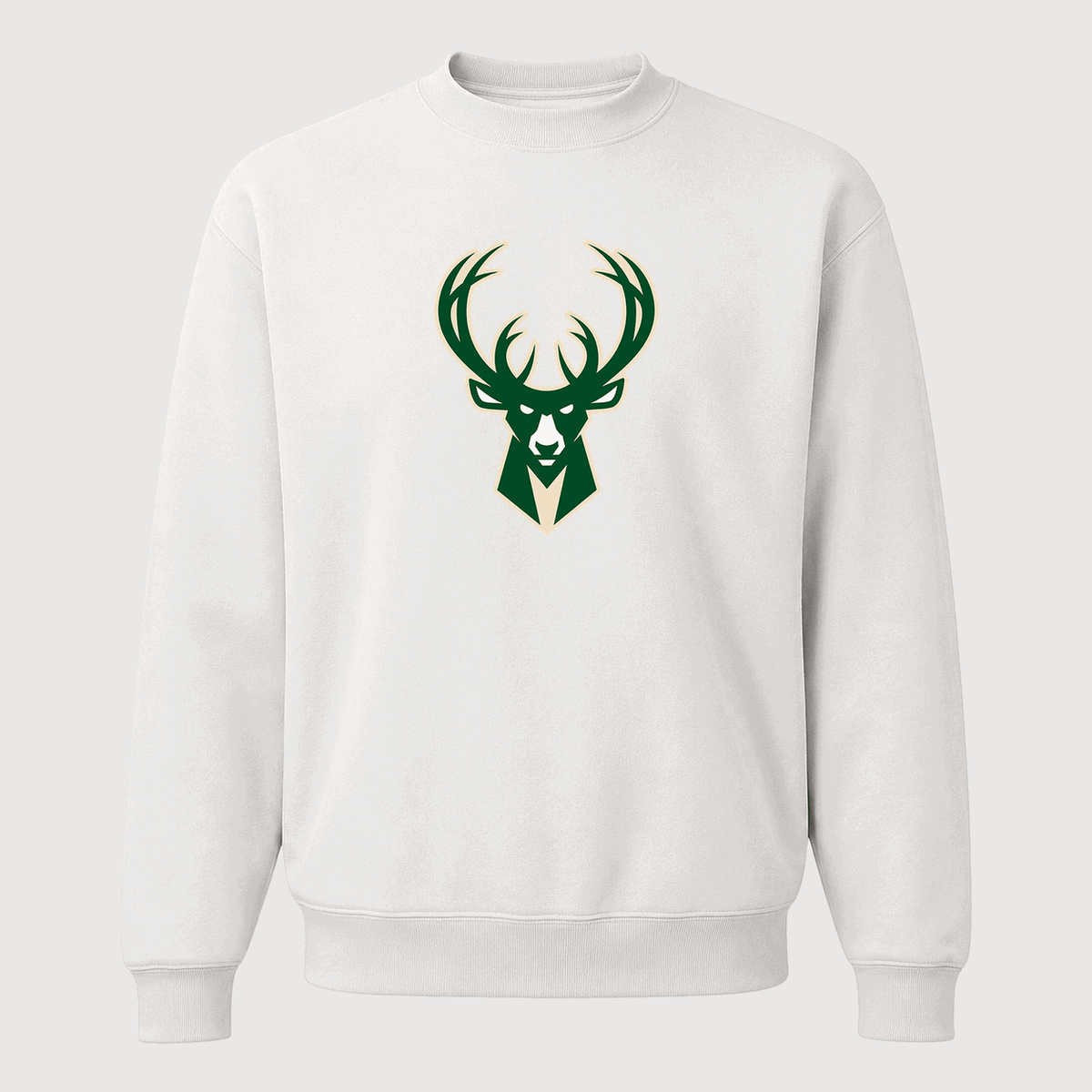 Men's Milwaukee Bucks Crewneck Sweatshirt - White
