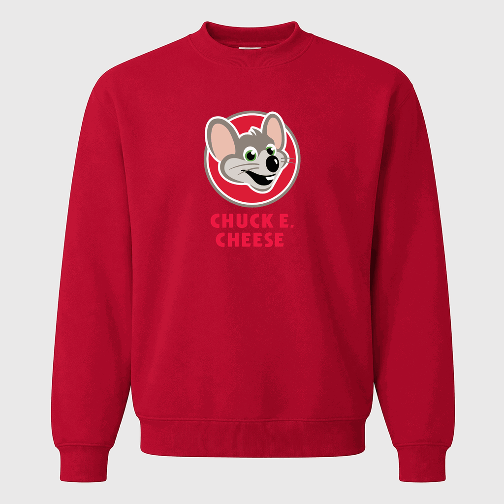 Men's Chuck E. Cheese Crewneck Sweatshirt - Red
