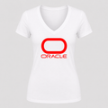 Women's Oracle V Neck T-Shirt in white