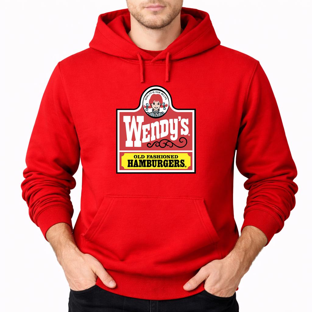 Men's Wendy's Pullover Hoodie - Red