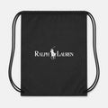 Polo Ralph Lauren White Drawstring Bag - Black