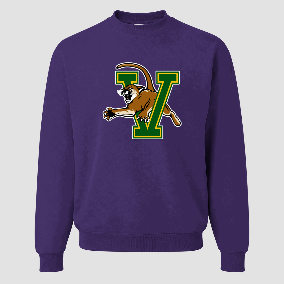 Men's Vermont Catamounts Crewneck Sweatshirt - Purple