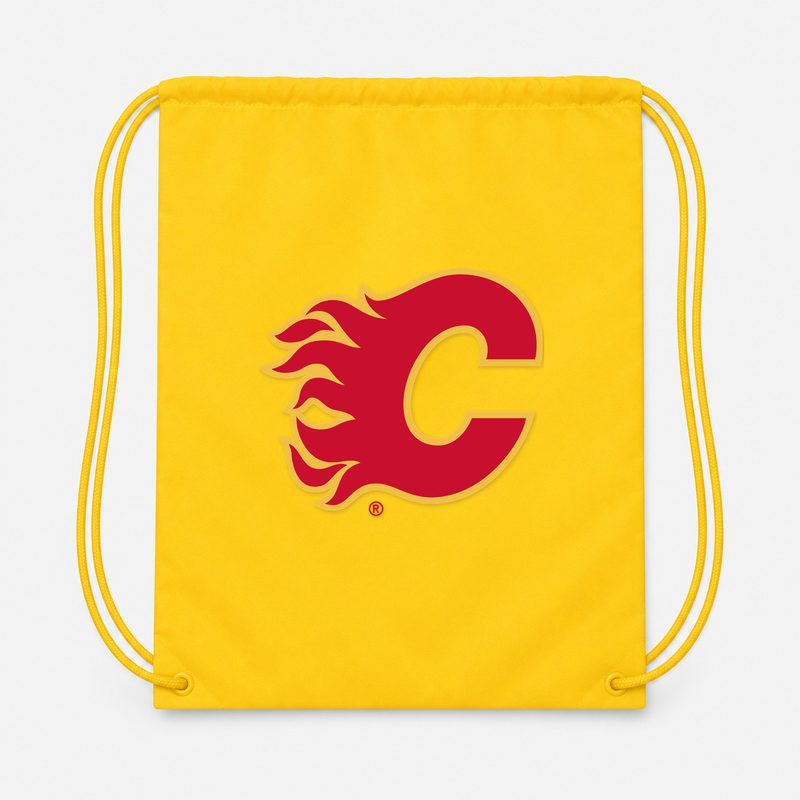 Calgary Flames Drawstring Bag - Yellow
