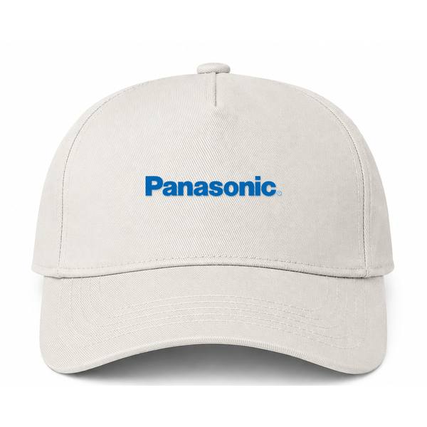Panasonic Logo Beige Dad Baseball Cap Hat