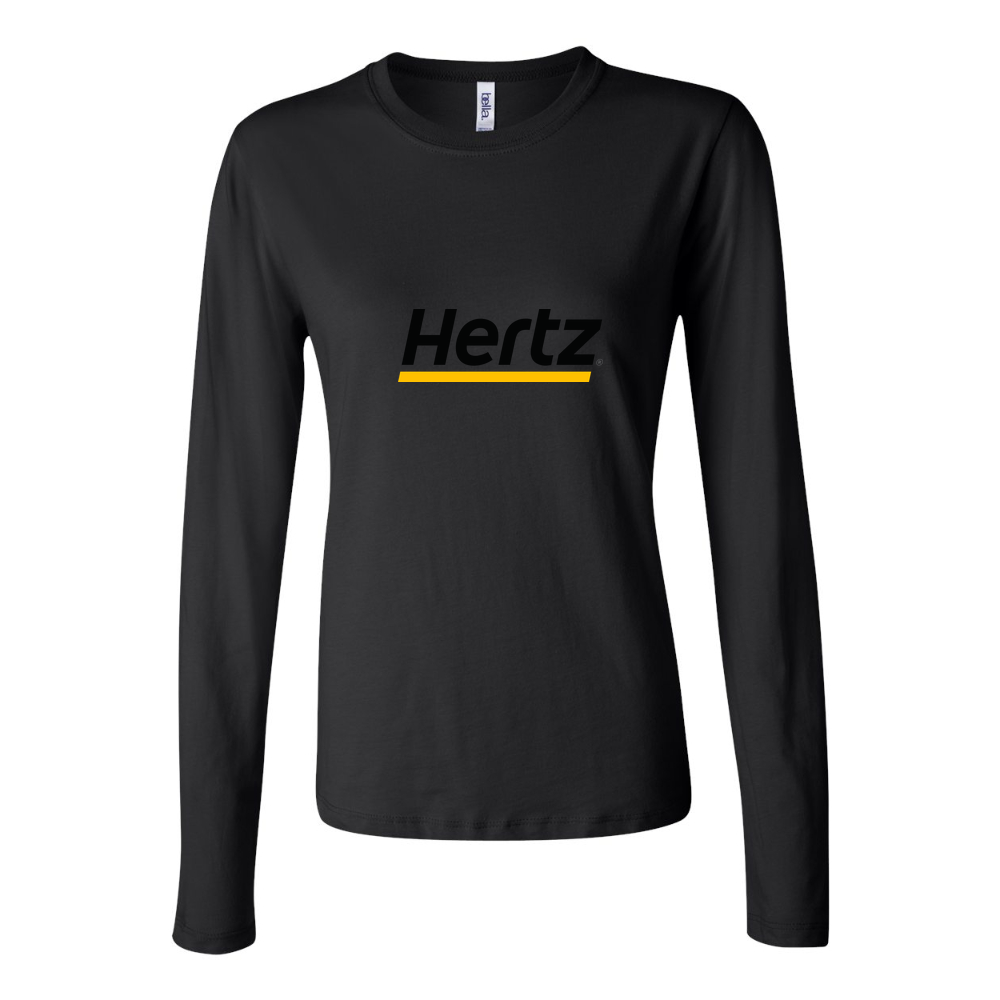 Women's Hertz Long Sleeve T-Shirt - Black