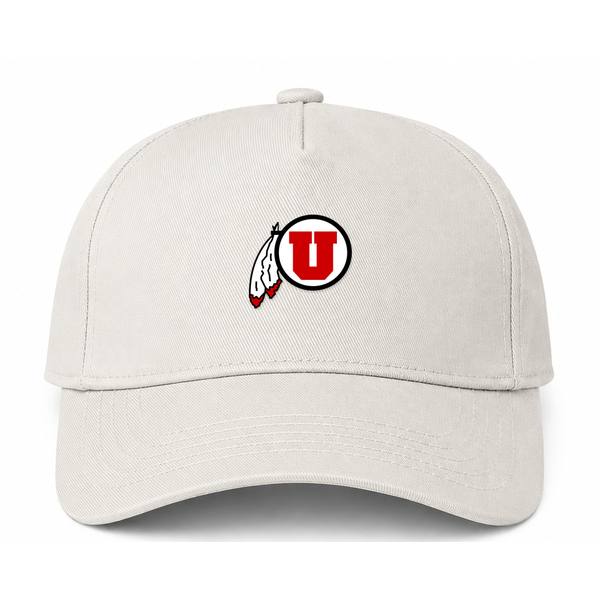 Utah Utes Logo Beige Dad Baseball Cap Hat
