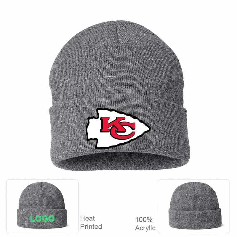 Kansas City Chiefs Grey Beanie Hat