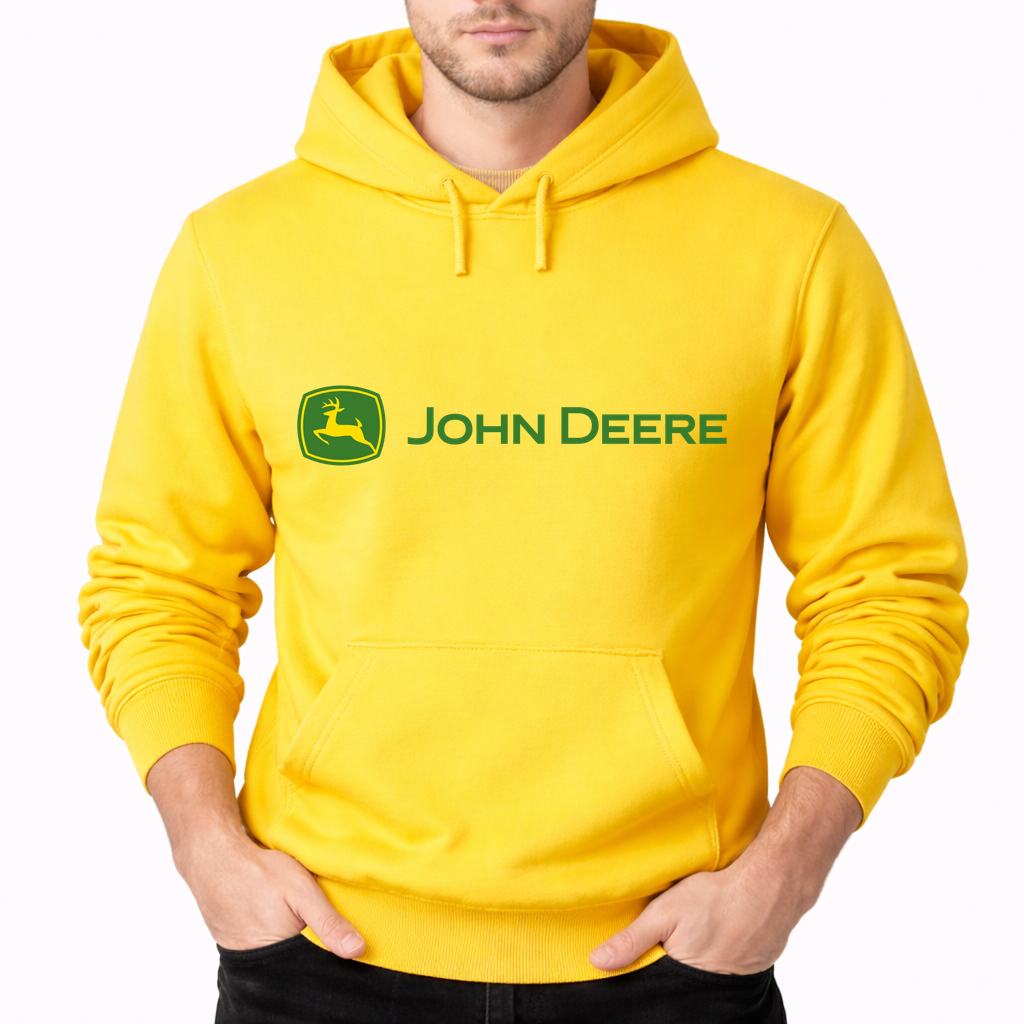 Men's John Deere Pullover Hoodie - Yellow