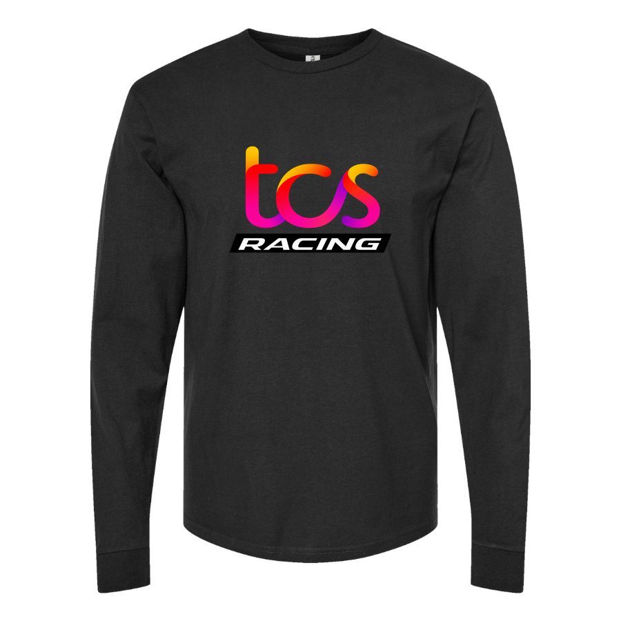 Men's TCS Racing Long sleeves Cotton Blend T-Shirt - Black