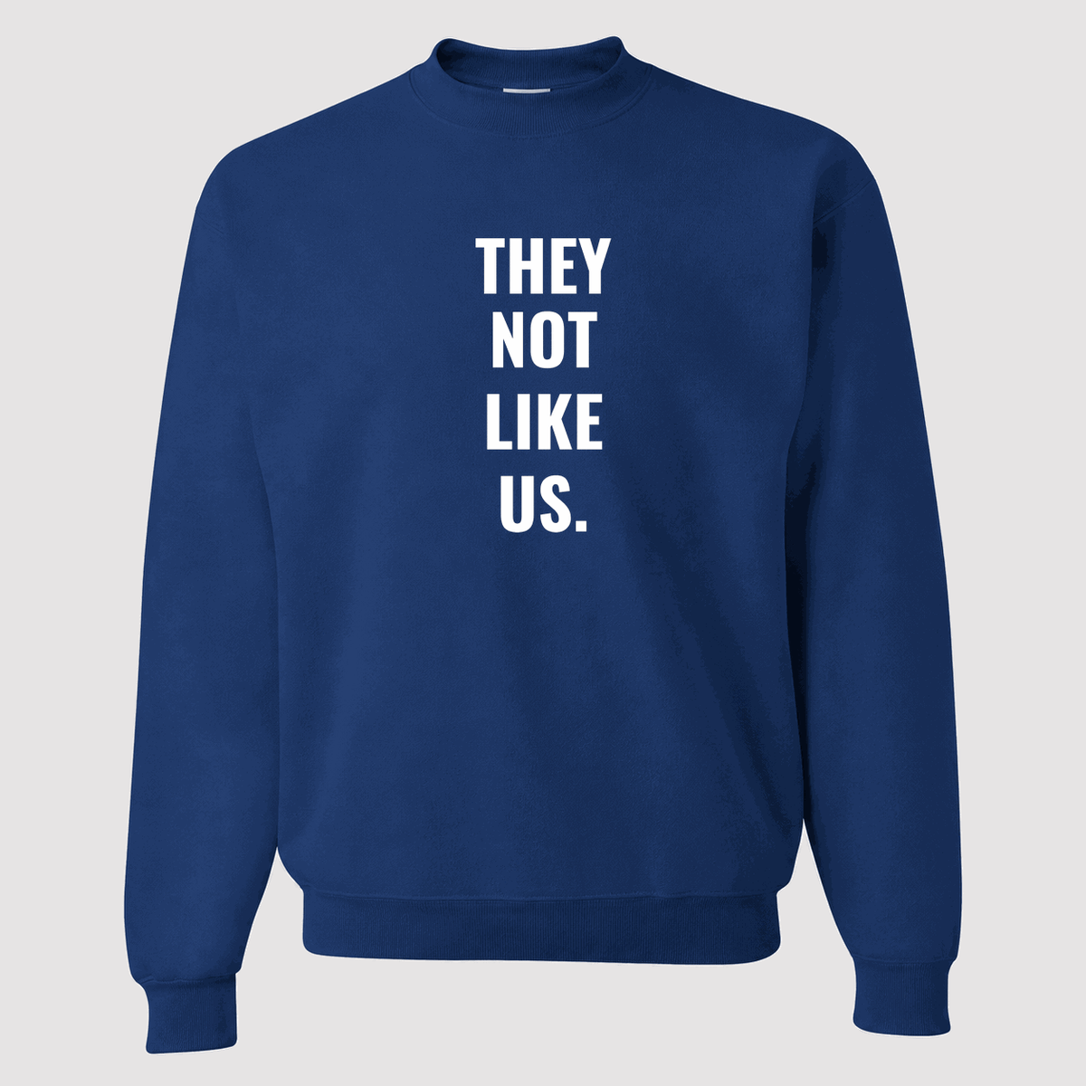 Men's They Not Like Us Crewneck Sweatshirt - Blue
