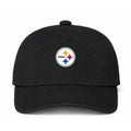 Pittsburgh Steelers NFL Logo Black Dad Baseball Cap Hat