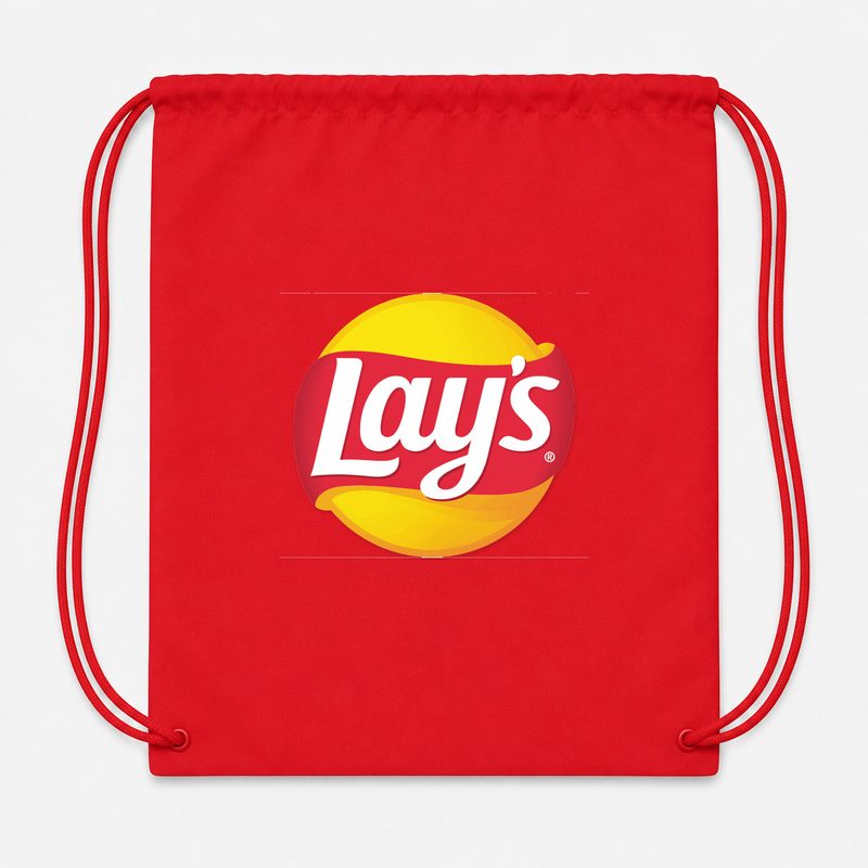 Lays Food Drawstring Bag - Red
